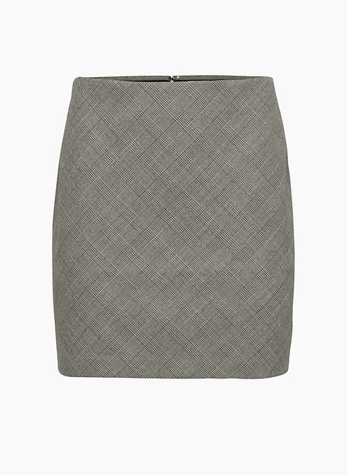 CLASSIC MINI SKIRT - High-waisted twill A-line mini skirt
