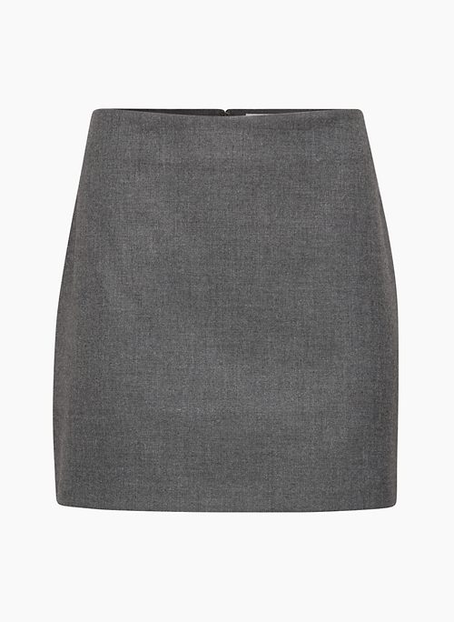 CLASSIC MINI SKIRT - High-waisted A-line twill mini skirt