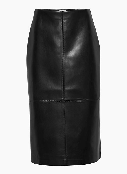 BETTY SKIRT - High-rise Vegan Leather pencil skirt