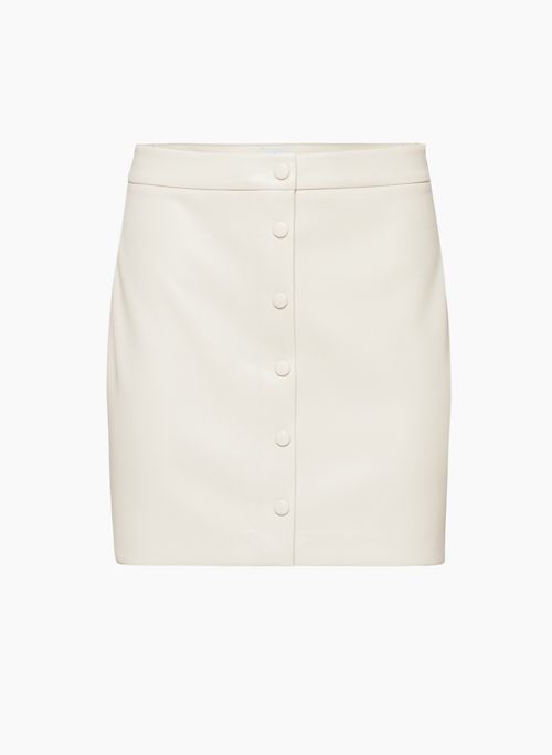 MANOR MINI SKIRT - High-rise Vegan Leather mini skirt