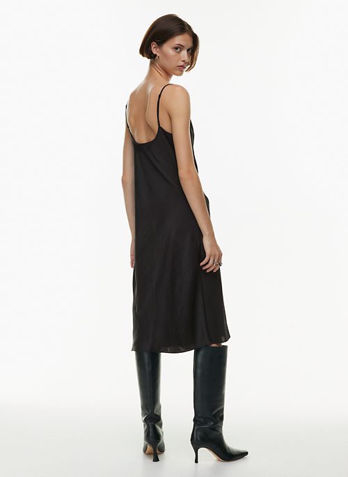 ONLY SATIN COWLNECK SLIP DRESS