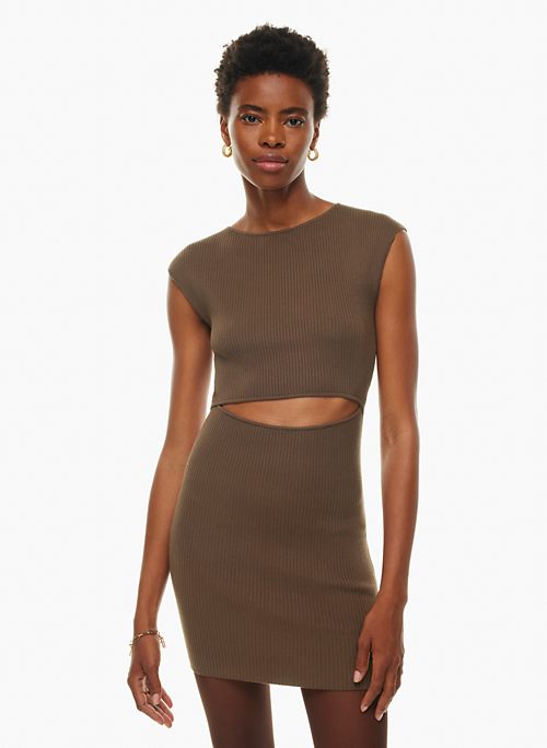 LXURY Summer Dresses for Women 2023 Mock Neck Bodycon Tank Dress  (Color : Khaki, Size : X-Small) : Clothing, Shoes & Jewelry