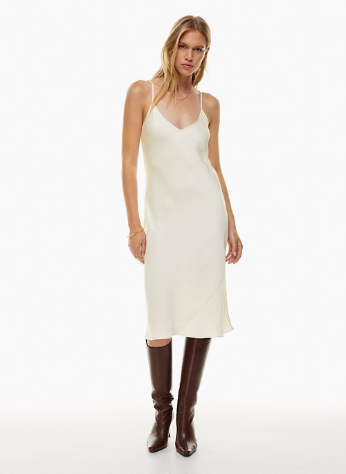 Strappy slip dress white - Women's Dresses