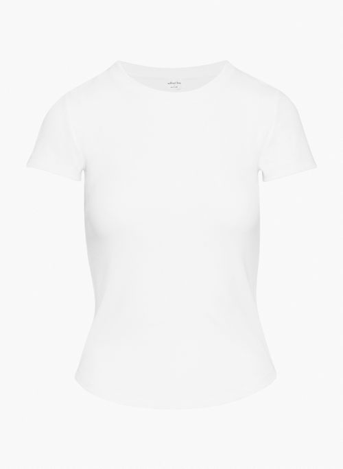 STELLAR T-SHIRT - Stretchy ribbed crewneck t-shirt