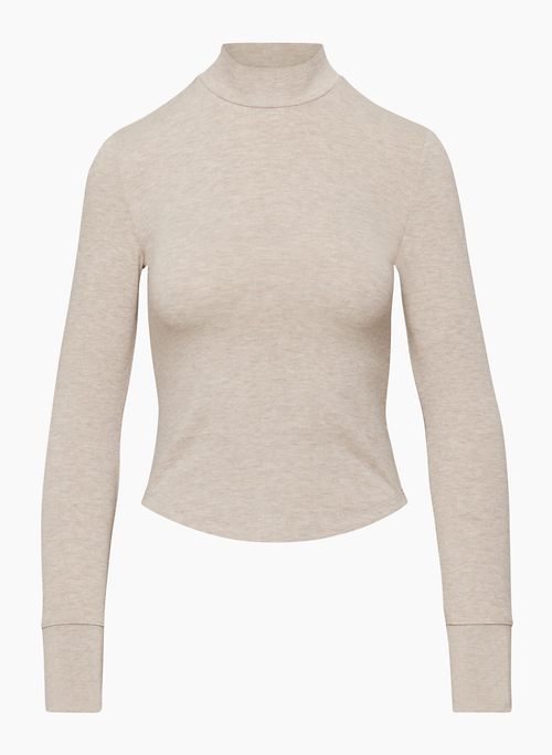 SPARROW MOCKNECK - Soft-brushed jersey mockneck longsleeve