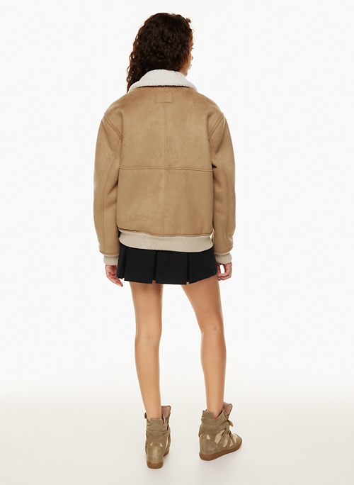 aritzia suede jacket