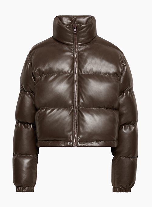 VISTA PUFFER - Vegan Leather vegan down puffer jacket