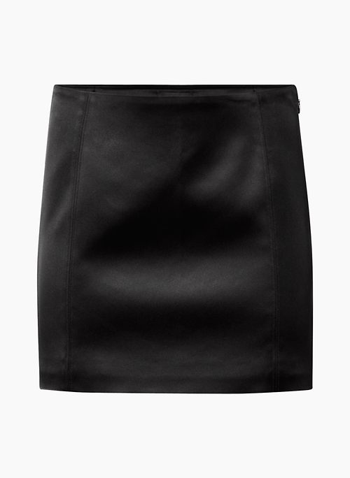 INTERMISSION SATIN SKIRT - Satin mid-rise micro skirt