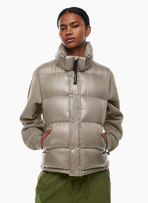 Tan Puffer Jackets for Women