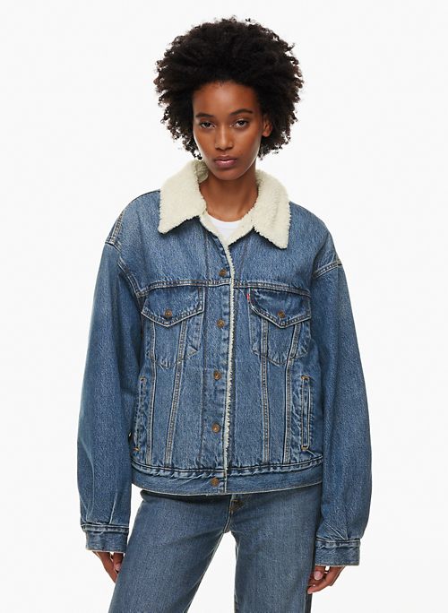 Levi's Corduroy Mens Sherpa Lined Midweight Trucker Jacket - JCPenney