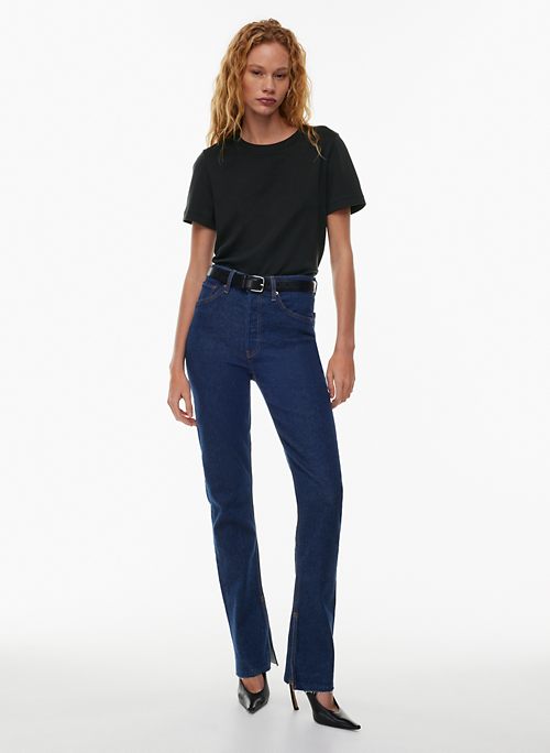 RE/DONE 70's High Rise Skinny Bootcut in Washed Black