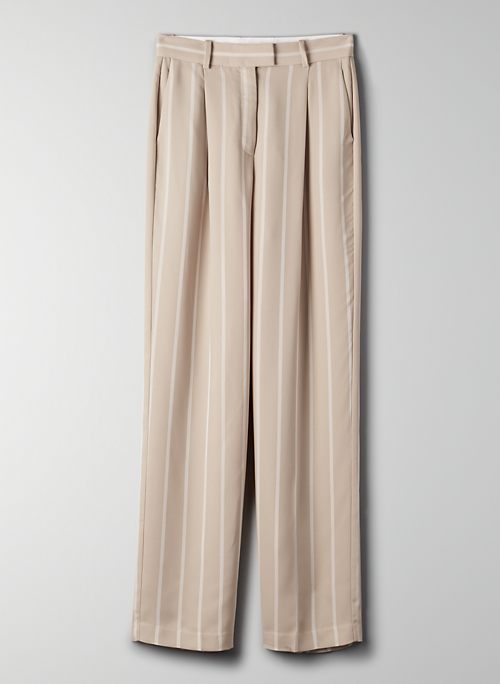 SADIKI PANT - Striped, wide-leg dress pant