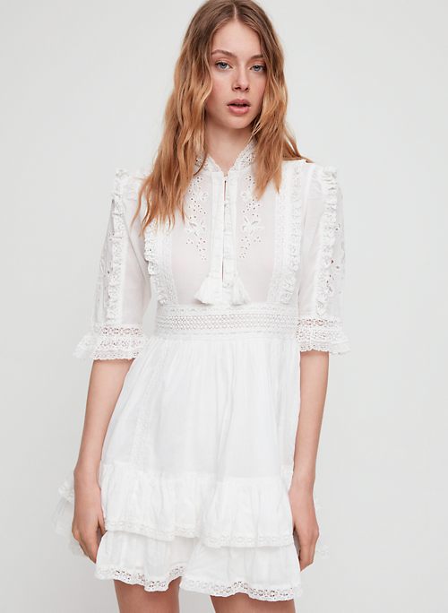 aritzia eyelet dress