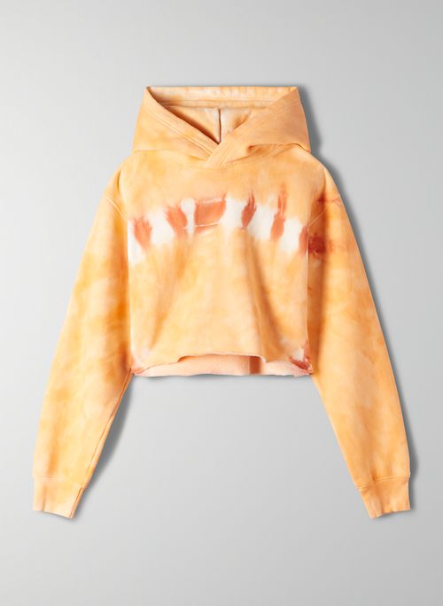tie dye hoodie cropped