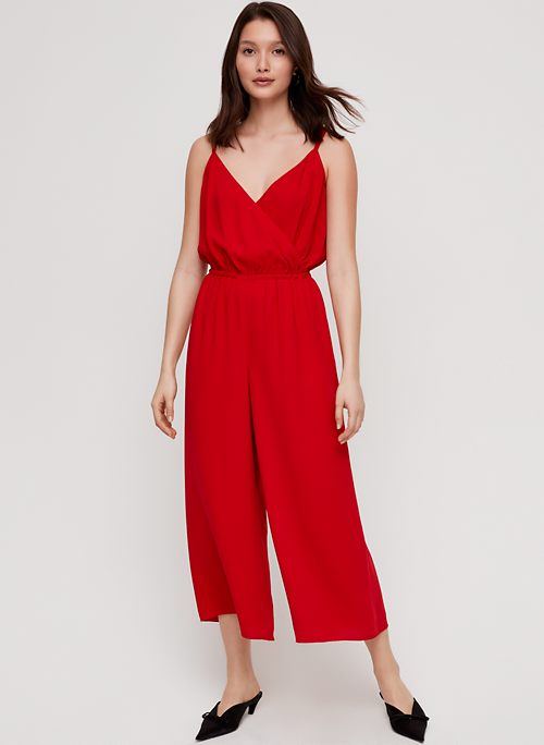 aritzia red jumpsuit