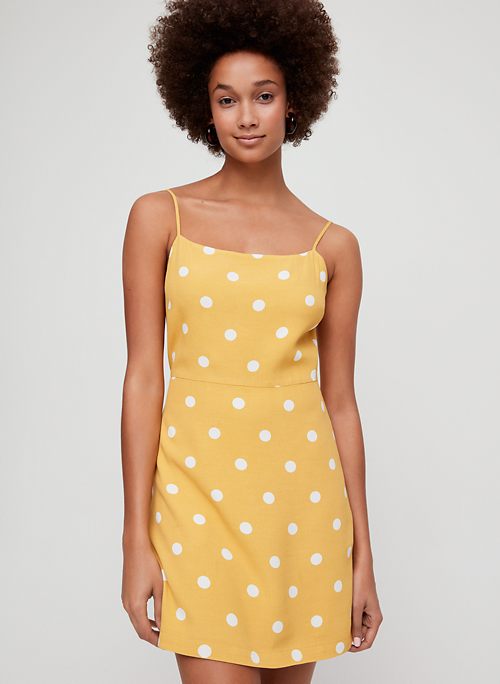 aritzia polka dot dress