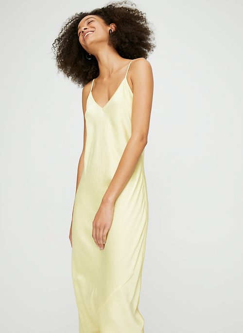 aritzia black slip dress