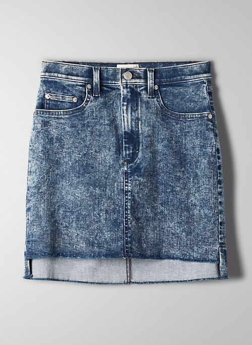 aritzia denim skirt