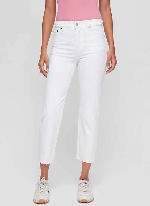 levi's wedgie straight jeans white