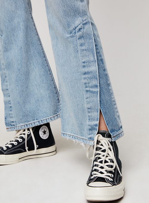 levis ribcage split flare