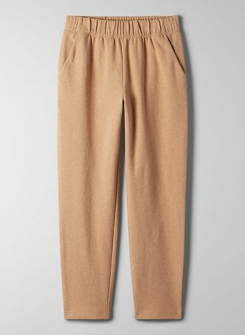 brown sweatpants