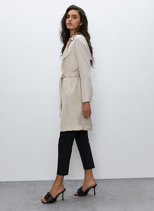 aritzia flowy trench