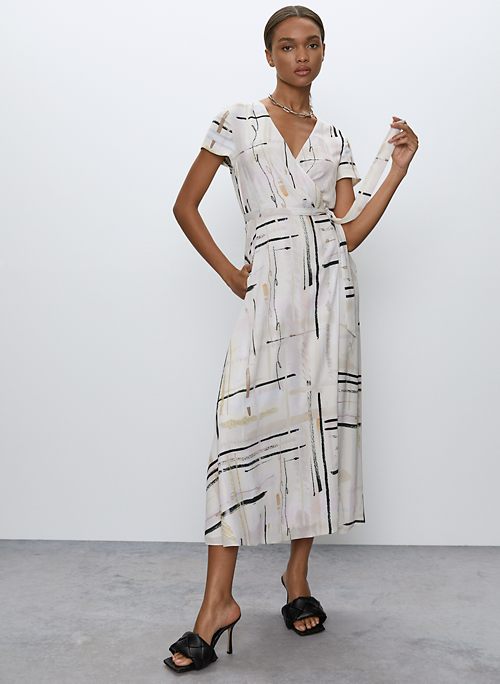 aritzia babaton wrap dress