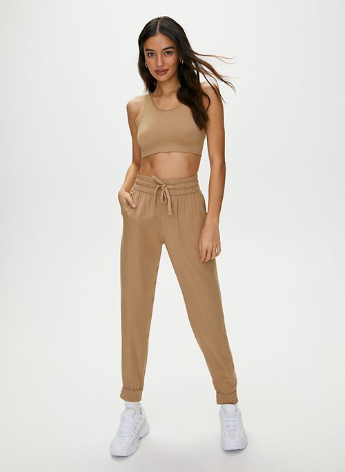 tan joggers womens