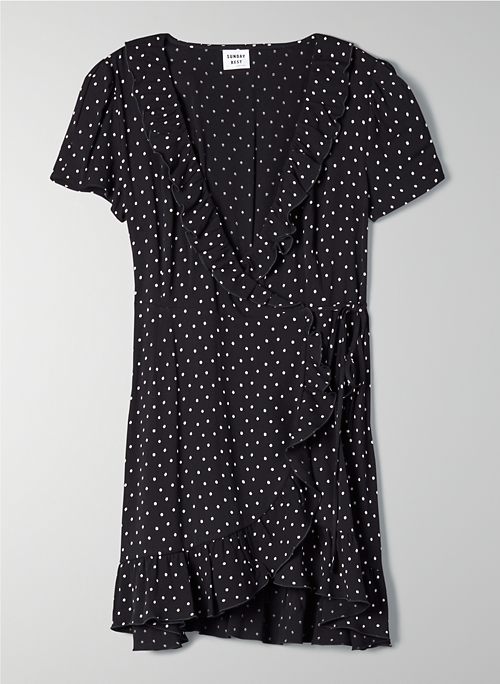 aritzia polka dot dress