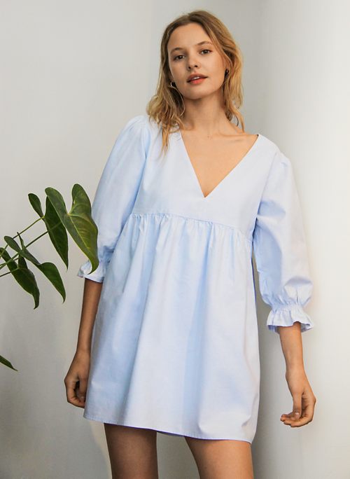 aritzia light blue dress