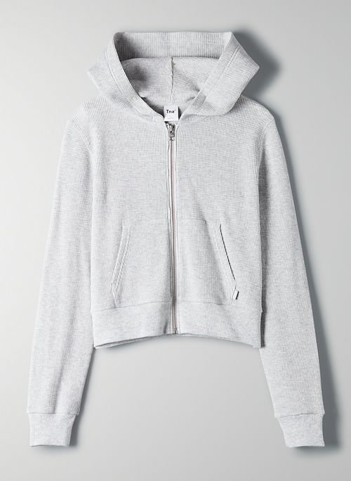 women's thermal zip up hoodie