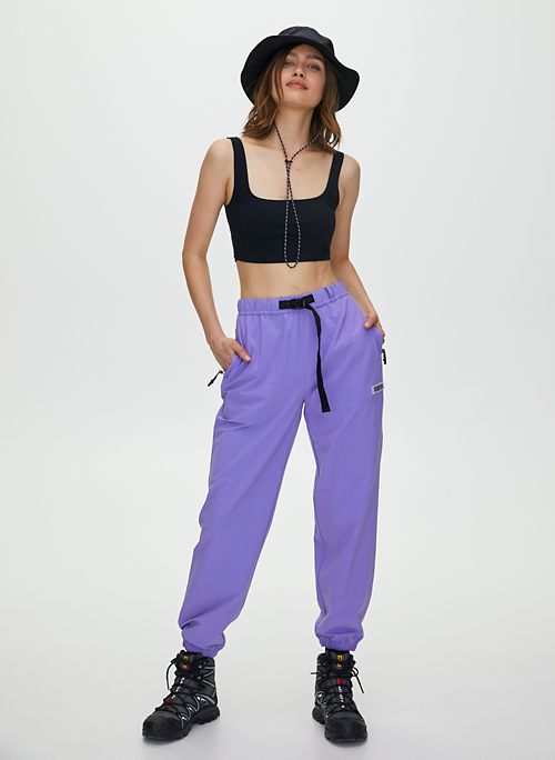 purple joggers womens