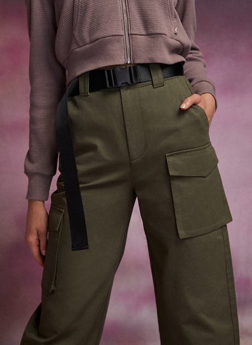 aritzia green cargo pants