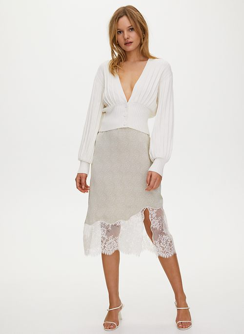 plunge front cardigan aritzia