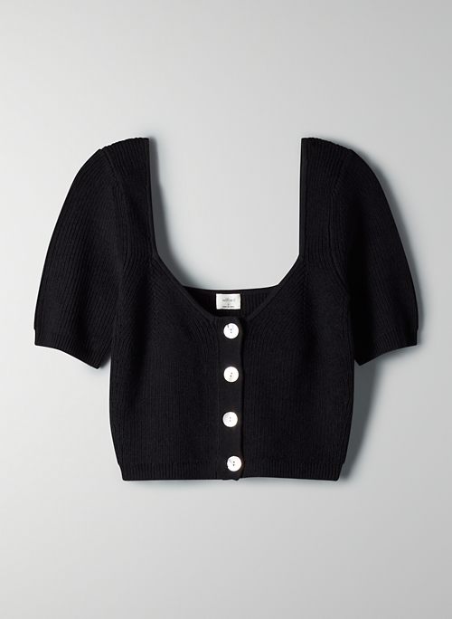 CASANOVA CARDIGAN - Cropped bustier sweater