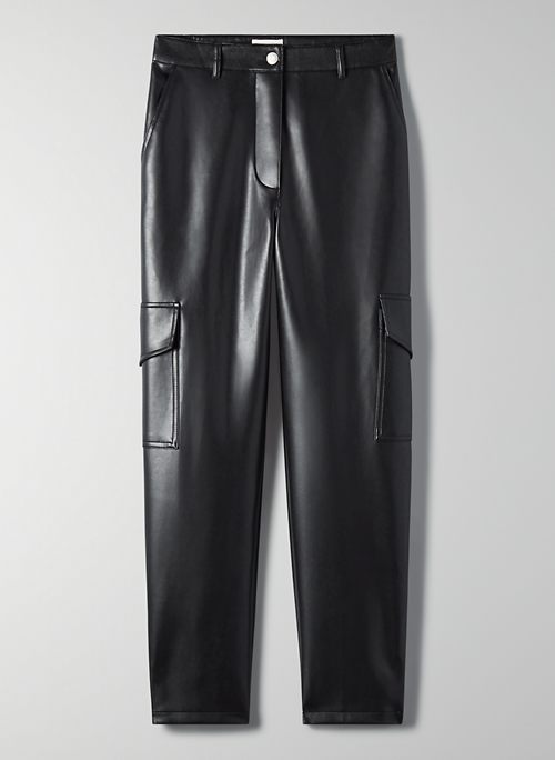 MODERN CARGO PANT - Vegan leather cargo pants