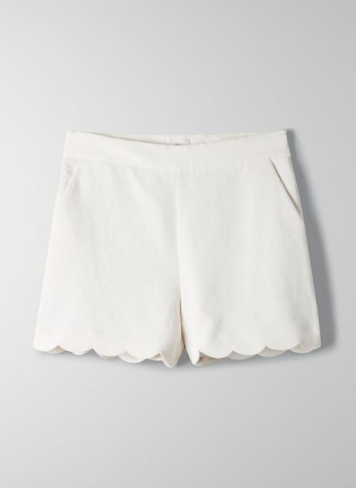 white tailored shorts womens