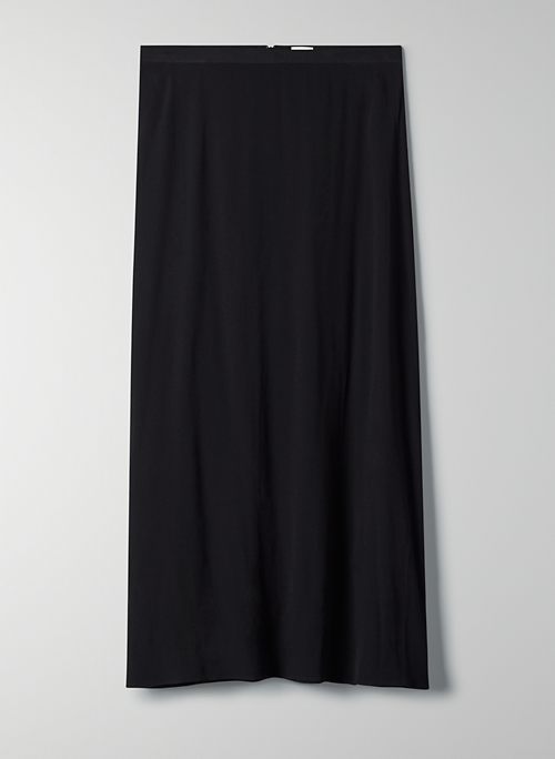 MIDI SKIRT - Slip-style A-line Skirt