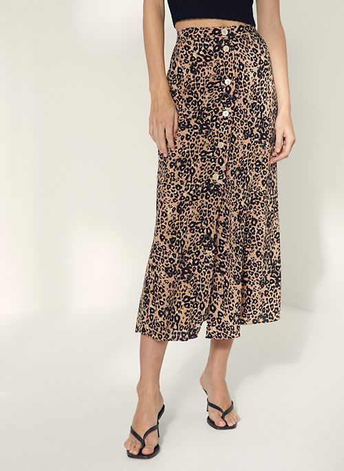 aritzia cheetah skirt