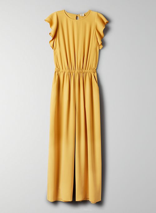 aritzia yellow jumpsuit