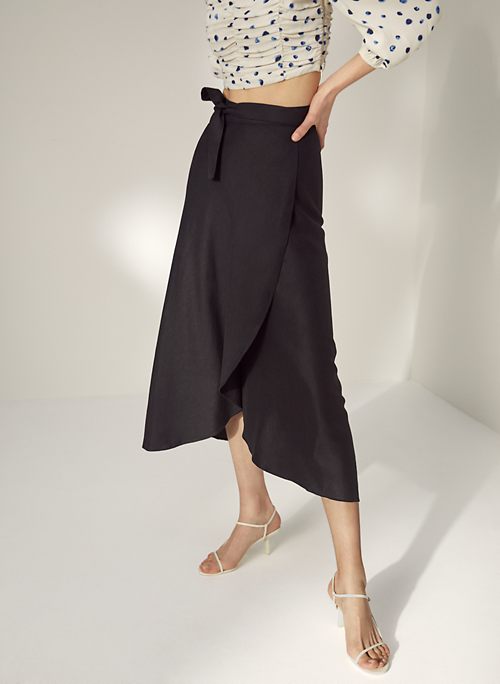 Aritzia white shop wrap skirt