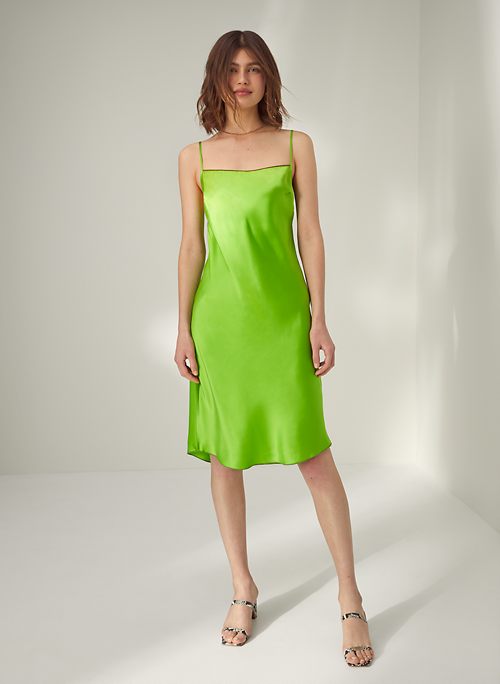 silk dress aritzia