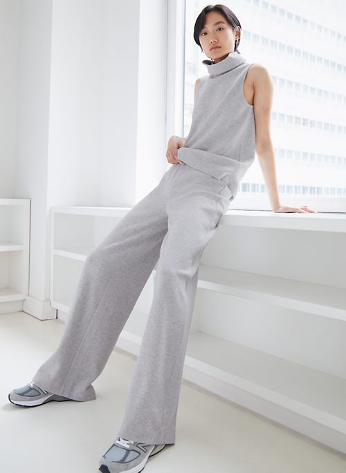 sleeveless mock turtleneck sweater