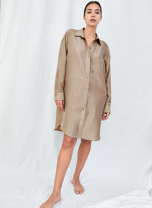 silk dress aritzia