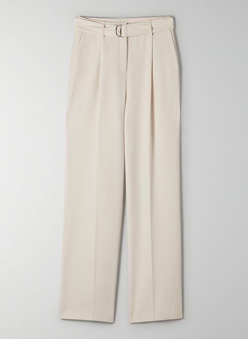 AMIRA PANT - Belted, high-waisted, wide-leg pant