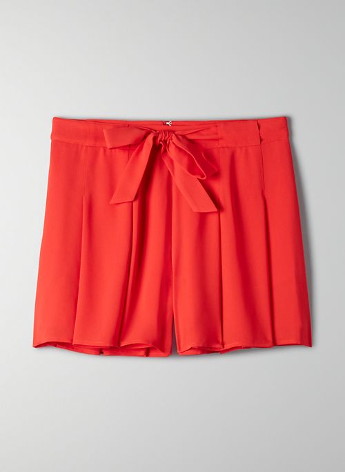 WESTLEY SHORT - Pleated, tie-front shorts