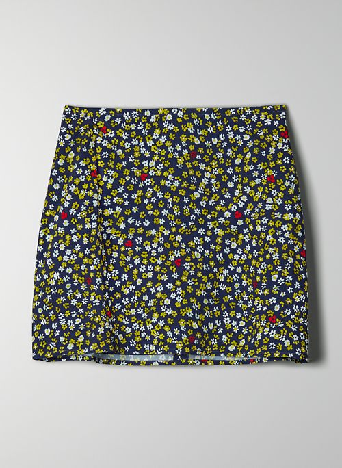 BOBBY SKIRT - High-waisted floral mini skirt