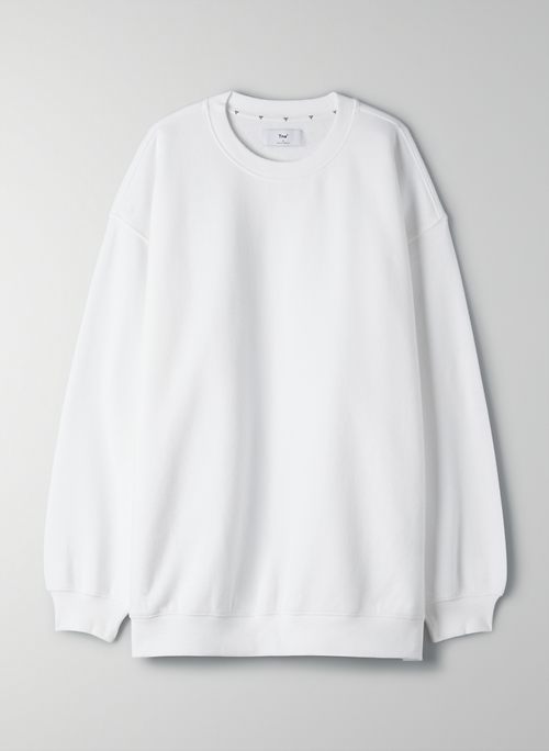 COZY FLEECE MEGA CREW SWEATSHIRT - Oversized crew-neck sweater