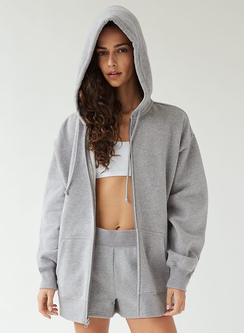 zip up hoodies grey
