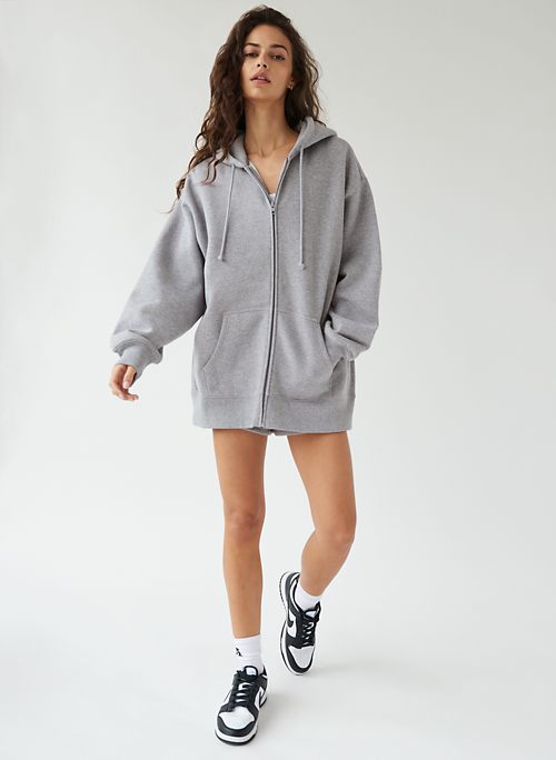 Aritzia cozy fleece boyfriend zip-up hoodie - 79789